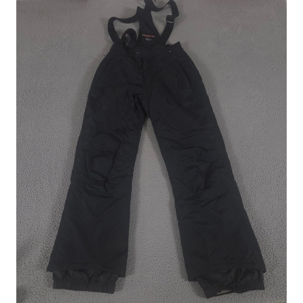 Obermeyer Pants Mens M Black Softshell Insulated Suspender Ski Bibs Straight Leg